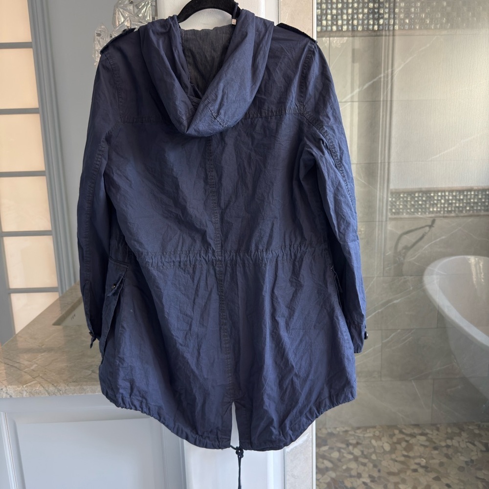 Levi's Women’s Hooded Anorak Jacket Navy Blue - Picture 8 of 13